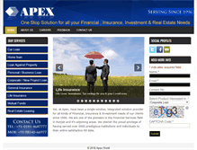 Tablet Screenshot of apexworld.com